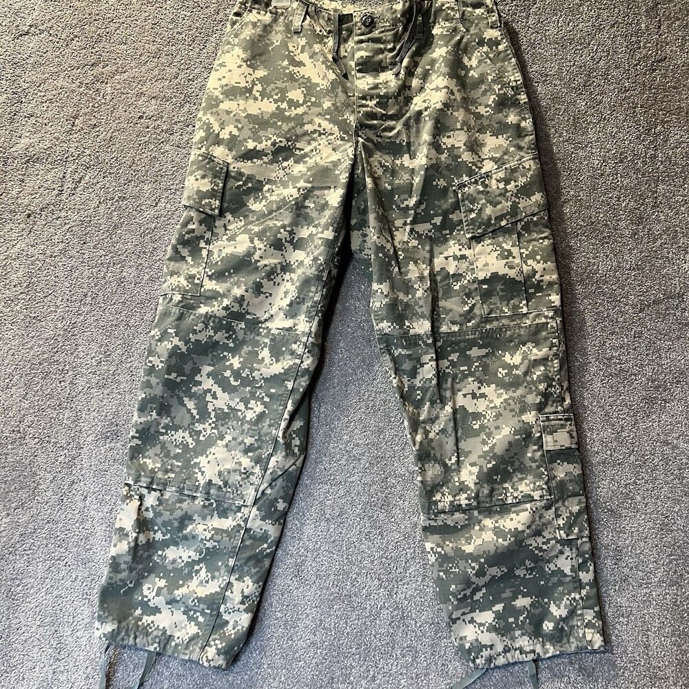 US Army ACU Cargo Pants Medium Short Digital Camo Combat Uniform Trousers